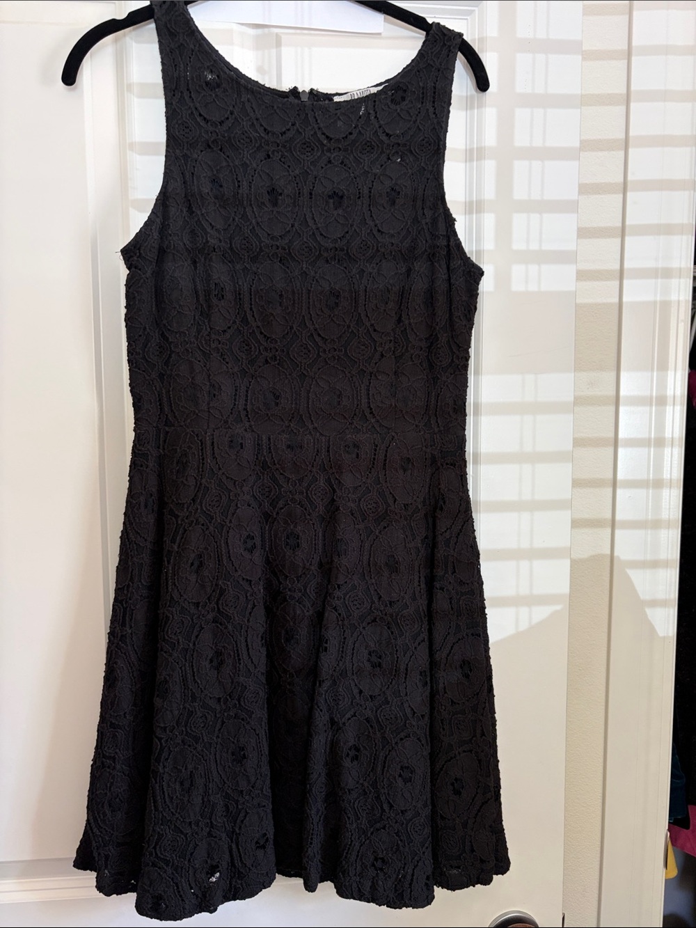 BB Dakota Black Lace A-Line Mini Dress